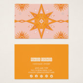 ボホスターズイヤリングネックレスジュエリーディスプレイカード (正面&裏面)