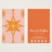 ボホスターズイヤリングネックレスジュエリーディスプレイカード (正面&裏面)