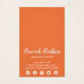 ボホスターズイヤリングネックレスジュエリーディスプレイカード (裏面)