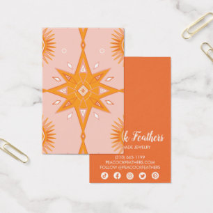 ボホスターズイヤリングネックレスジュエリーディスプレイカード