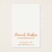 ボホスターズイヤリングネックレスジュエリーディスプレイカード (裏面)