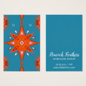 ボホスターズイヤリングネックレスジュエリーディスプレイカード (正面&裏面)