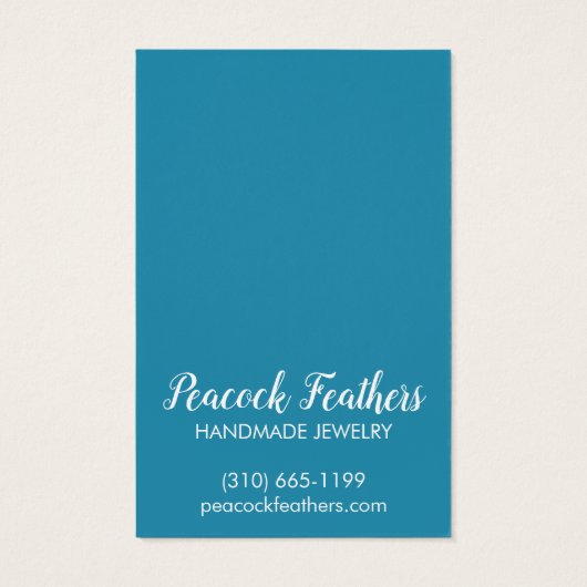 ボホスターズイヤリングネックレスジュエリーディスプレイカード (裏面)