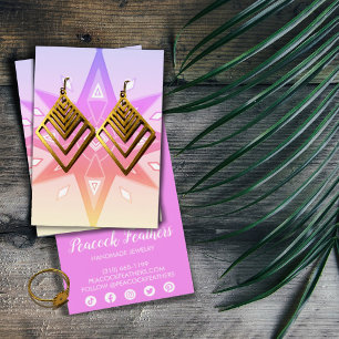 ボホスターズイヤリングネックレスジュエリーディスプレイカード