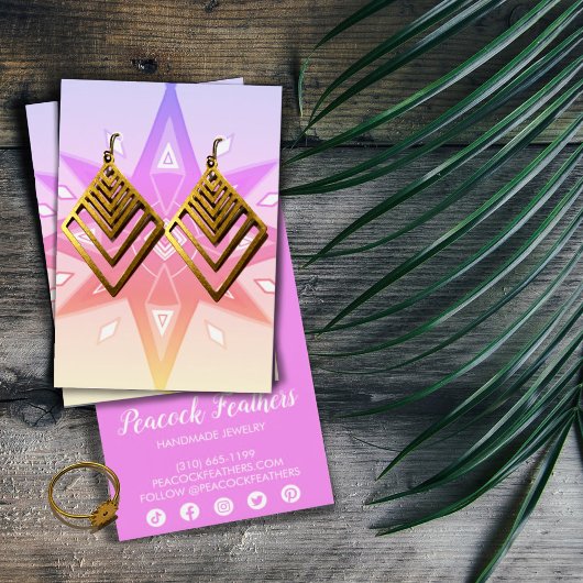 ボホスターズイヤリングネックレスジュエリーディスプレイカード