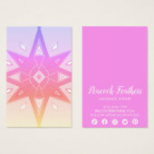 ボホスターズイヤリングネックレスジュエリーディスプレイカード (正面&裏面)