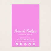 ボホスターズイヤリングネックレスジュエリーディスプレイカード (裏面)