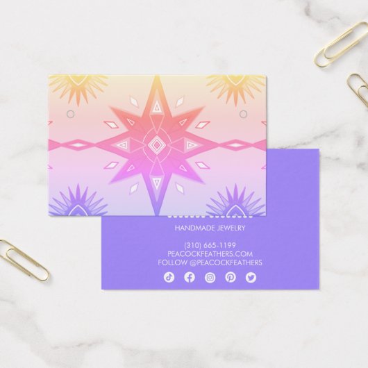 ボホスターズイヤリングネックレスジュエリーディスプレイカード (オフィス)