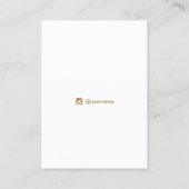 ボホスターズパープルイヤリングネックレスビジネスカード 名刺 (裏面)