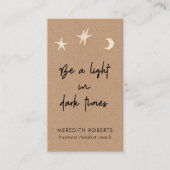 ボホスターズムーンやる気を起こさせる引用文クラフト 名刺 (正面)