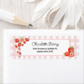 ボホストロベリーベビーガール差出人住所 ラベル (インサイチュ)
