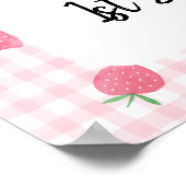 ボホストロベリーベリースウィート誕生日ウェルカム ポスター (角)