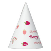 ボホストロベリーベリースウィート誕生日 パーティーハット (左)