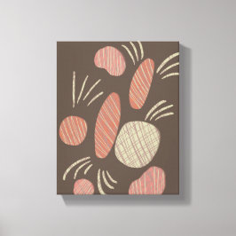 ボホストーンオーガニック大きい石コラージュ キャンバスプリント