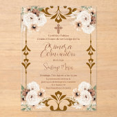 ボホスペインの第1聖餐式 アクリル招待状 (正面)