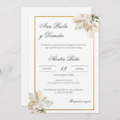 ボホスペインの結婚式招待状 招待状 (正面/裏面)