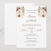 ボホスペインの結婚式招待状 招待状 (正面/裏面)