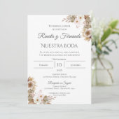 ボホスペインの結婚式招待状 招待状 (スタンド正面)