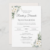 ボホスペインの結婚式招待状 招待状 (正面/裏面)