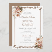 ボホスペインの結婚式招待状 招待状 (正面/裏面)