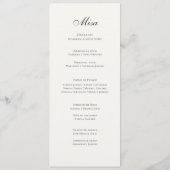 ボホスペインの結婚式 プログラム (裏面)