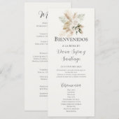 ボホスペインの結婚式 プログラム (正面/裏面)