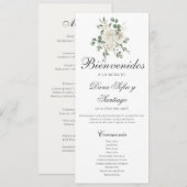 ボホスペインの結婚式 プログラム (正面/裏面)