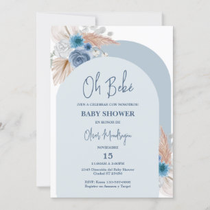 ボホスペインの赤ちゃんシャワー少年 招待状