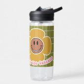 ボホスマイリーグッドビベスオリーブピンク名前をカスタムする ウォーターボトル (左面)