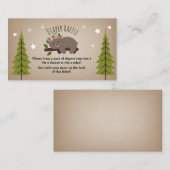 ボホスリーピーベアースターズオムツラッフル エンクロージャーカード (正面/裏面)