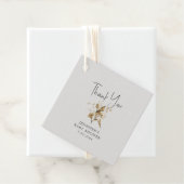 ボホセピアフローラベビーシャワーメッセージカード フェイバータグ (インサイチュ)