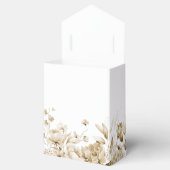 ボホセピア水色花模様テントフェイスボックス フェイバーボックス (オープン)