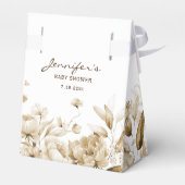 ボホセピア水色花模様テントフェイスボックス フェイバーボックス (裏面サイド)