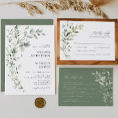 ボホセージグリーナリーボタニカル結婚式招待状 招待状