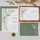 ボホセージグリーナリーボタニカル結婚式招待状 招待状