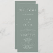 ボホセージグリーンエレガントミニマ結婚リスト プログラム (正面/裏面)