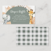 ボホセージグリーンサファリオーボーイオムツラッフル エンクロージャーカード (正面/裏面)