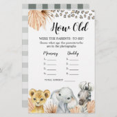 ボホセージグリーンサファリオ男の子どのように老いた両親 (正面/裏面)