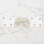 ボホセージグリーンサファリベイビーシャワー ペットボトルラベル (シングルラベル)