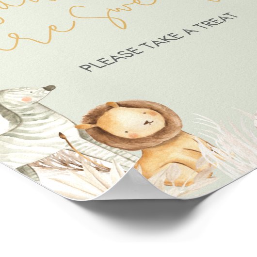 ボホセージグリーンサファリベビーは甘い ポスター (角)