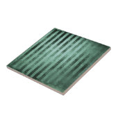 ボホセージグリーンストライプ タイル (側面)