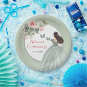 ボホセージグリーンドレスプリンセスガールスウィート16アニョス ペーパープレート (パーティー)