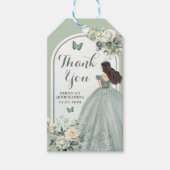 ボホセージグリーンバラガール15アニョスサンキュー ギフトタグ (正面)