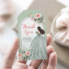 ボホセージグリーンバラガール15アニョスサンキュー ギフトタグ