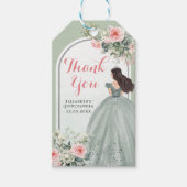 ボホセージグリーンバラガール15アニョスサンキュー ギフトタグ (正面)