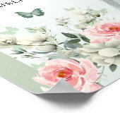 ボホセージグリーンピンクフローラキンセアニラドリンク ポスター (角)