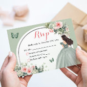 ボホセージグリーンピンクフローラプリンセスXVアニョス 出欠カード