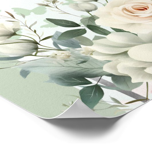 ボホセージグリーンフローラクインセアニラウェルカム ポスター (角)