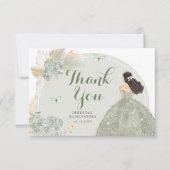 ボホセージグリーンフローラプリンセスキンセアニラ サンキューカード (正面)