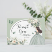 ボホセージグリーンフローラプリンセスキンセアニラ サンキューカード (スタンド正面)